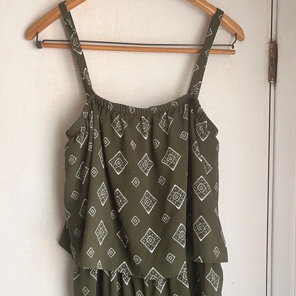 Time&Tru Green Diamond Jumpsuit - Picture 3 of 6